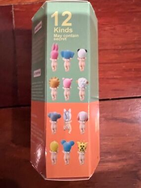 Blind Box Mini Animal Figures - Green & Orange Packaging